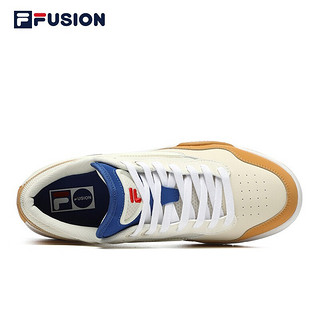 FILA FUSION斐乐潮牌板鞋2022夏季男鞋街头运动鞋低帮休闲鞋 珍珠色/橡木色-SO 42