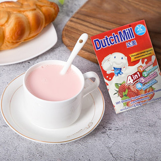 dutchmill泰国进口达美酸奶儿童酸奶进口牛奶饮品饮料蓝莓草莓混合水果营养早餐常温奶90ml盒装 4种口味各1排16盒