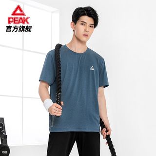 PEAK 匹克 圆领T恤男士2022夏季新款短T休闲跑步透气宽松短袖男DF612831