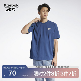 Reebok锐步官方2022新款男女TEE基础logo款休闲圆领短袖HI4996 HI4996 A/L