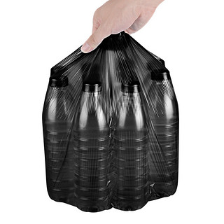 SODOLIKE 尚岛宜家 平口式垃圾袋 HDPE款 45*50cm 150只 炫黑