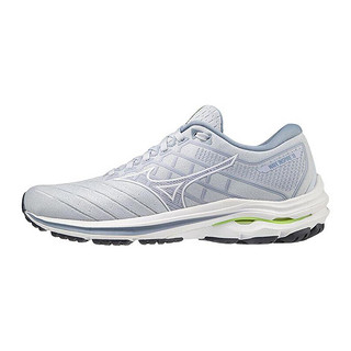 Mizuno 美津浓 Wave Inspire 18 中性跑鞋 J1GC224401 浅灰蓝/白色 38.5