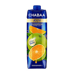 CHABAA 芭提娅 泰国原装进口蜜柑橘汁1L*1瓶