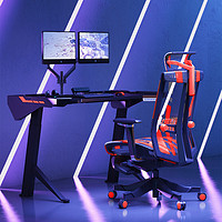 Motostuhl 摩伽 Superpro电竞桌专业游戏电脑桌人体工学工程学站立升降桌 红色电竞桌+eS6电竞椅