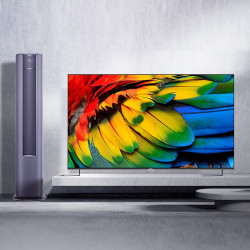 haier海尔85英寸85r54k超高清平板电视机3匹变频冷暖客厅空调立式柜机