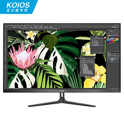 KOIOS 科欧斯 K3223U 31.5英寸4K HDR IPS窄边框电脑显示器 黑色