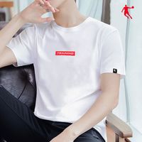 QIAODAN 乔丹 短袖t恤男夏季新款宽松透气半袖圆领跑步吸湿排汗休闲运动服