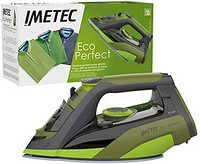 Imetec Eco Perfect 蒸汽熨斗,出色的效果,35% 水耗和 -25% 能耗,专业陶瓷涂层鞋底,三重钙盐保护,2400 W