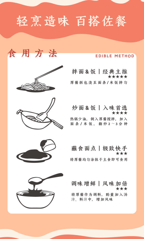 造面师 番茄厚酱拌面 3盒(番茄鹰嘴豆酱*1+轻辣雪椒酱*1+烧烤鲜菇酱*1)
