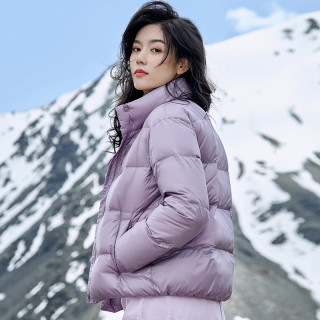 冰洁2022秋冬反季轻薄面包羽绒服女装短款时尚休闲小个子立领外套 瓷蓝色(无门襟) 180/100A【报价 价格 评测 怎么样】 -什么值得买