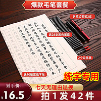钢笔式毛笔书法初学者儿童孩子练字临摹宣纸描红上林赋字帖套装