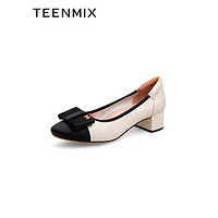 PLUS会员：TEENMIX 天美意 女鞋气质高跟鞋 BE021CQ2