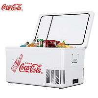 可口可乐 Fanta 芬达 可口可乐（Coca-Cola）车载冰箱35L车家两用压缩机制冷迷你小冰箱冷藏冷冻可结冰户外防震速冻小冰箱