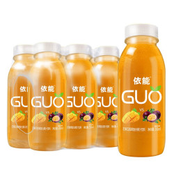 yineng依能果汁芒果百香果山楂陈皮饮品果味饮料350ml6瓶装