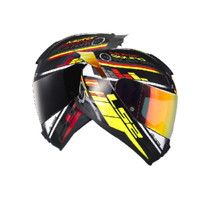 LS2 FF802 摩托车头盔 黑荧光黄极限 2XL