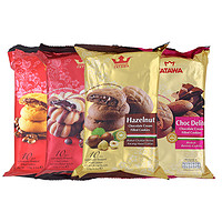 进口TATAWA塔塔瓦榛子巧克力味夹心曲奇饼干120g*4包 休闲零食品 实物 巧克力味夹心软型曲奇120g*4袋
