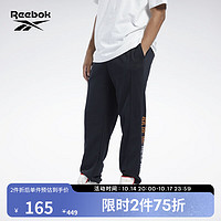 Reebok锐步官方男子PANT基础LOGO潮流百搭休闲宽松经典长裤HC0058 HC0058 A/M