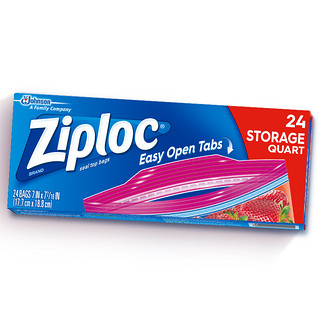 Ziploc 密保诺 抽取式保鲜袋 中号 24只