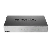 D-Link 友讯 专票/D-LINK友讯 DES-108 24/16/5/8口铁壳百兆网络监控交换机dlink家庭企业组网交换器分线器可壁挂