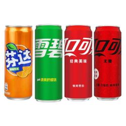 coca-cola 可口可乐 330ml*24罐可乐/无糖可乐/芬达/雪碧碳酸饮料