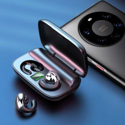 remax睿量蓝牙耳机tws17无线不入耳式迷你运动跑步适用华为苹果挂耳