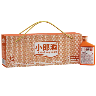 langjiu 郎酒 精酿小郎酒 虎威版 45%vol 兼香型白酒 100ml*6瓶 礼盒