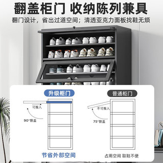SHICY 实采 鞋柜家用门口入户玄关收纳家用经济型进门置物鞋架子 星空皎月灰一门60CM