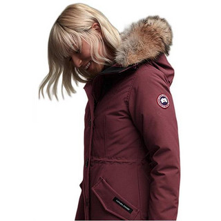 CANADA GOOSE 加拿大鹅 Rossclair系列 女士中长款羽绒服 Fusion Fit版 2580LA 浆果红 XS