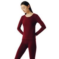 THREEGUN 三枪 女士秋衣秋裤套装 23700D1 京城红 XL