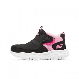 SKECHERS 斯凯奇 女童休闲运动鞋 302529L-BKPK 黑色/粉红色 33.5码