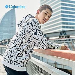 Columbia 哥伦比亚 男子运动印花连帽套头卫衣保暖抓绒连帽印花卫衣