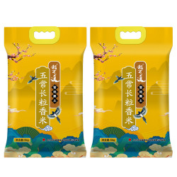 稻可道 五常长粒香大米5kg*2袋东北大米20斤装实惠家庭装
