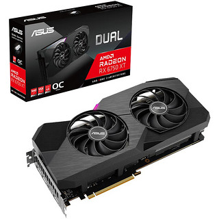 ASUS 华硕 DUAL-RX6750XT-O12G 显卡 12GB 黑色