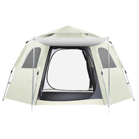 ZIYOUHIKE 自由客 破晓 3 帐篷 破晓白 280*240*158cm 5-8人 基础防潮垫 黑胶款