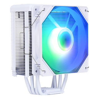 SAMA 先马 冰风暴 KA400DW CPU风冷散热器 白色（ARGB灯光/12cmPWM风扇/4热管/Intel AMD多平台/附带硅脂）