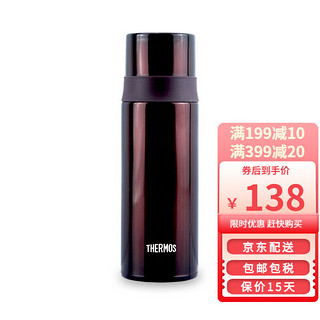 THERMOS 膳魔师 真空不锈钢FFM系列男女时尚防漏车载办公家用户外便携保温杯 咖啡色 FFM-350(BW)