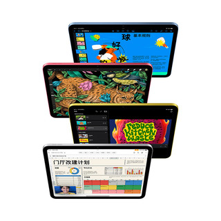 Apple 苹果 iPad 10 2022款 10.9英寸 平板电脑（2360*1640、A14、64GB、Cellular版、银色、MQ6X3CH/A）