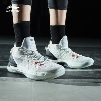 LI-NING 李宁 篮球鞋驭帅XIII LOW低帮男鞋回弹减震官方运动鞋