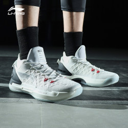 LI-NING 李宁 篮球鞋驭帅XIII LOW低帮男鞋回弹减震官方运动鞋