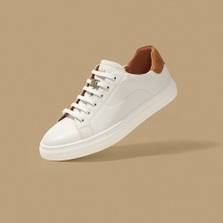 belle 百丽 22年春秋款潮流撞色休闲鞋男商场同款牛皮革百搭小白鞋