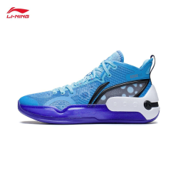 LI-NING 李宁 篮球鞋男2022新品驭帅16-南海岸轻量高回弹篮球专业比赛鞋 月白蓝/浅钴蓝-1 46
