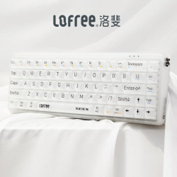 洛斐无线键盘_LOFREE 洛斐 OE907 1%透明 双模机械键盘 68键 水母轴多少钱-什么值得买
