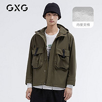 GXG 男装冬季新品军绿短款棉服10B107003J