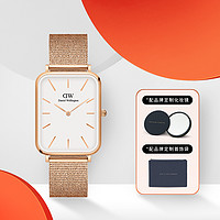 Daniel Wellington 品牌爆款复古希腊麦穗压纹表带大方表 DW手表