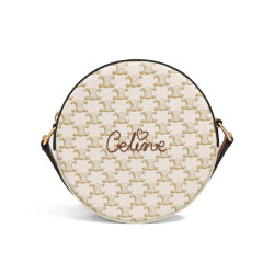 celine 思琳 赛琳女包520胶囊系列心形刺绣单肩圆饼钱包10g342dix