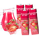 有券的上：福兰农庄 希腊原装进口  草莓果汁饮料 1L*4瓶