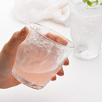 青苹果 法兰晶日式冰川杯玻璃杯套装网红树纹杯子酒杯女果汁水杯