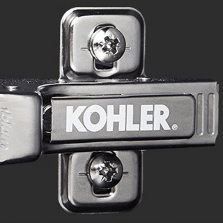 KOHLER 科勒 博纳系列 K-23799T-B3D+K-24369T-1-0 单孔浴室柜 黑木纹 80cm