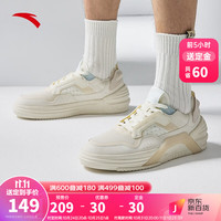 ANTA安踏安踏A道 | 板鞋男2022秋冬季情侣同款复古时尚运动休闲鞋 白/泥沙灰-2 9.5(男43)