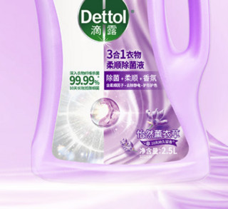 Dettol 滴露 3合1衣物柔顺除菌液 怡然薰衣草